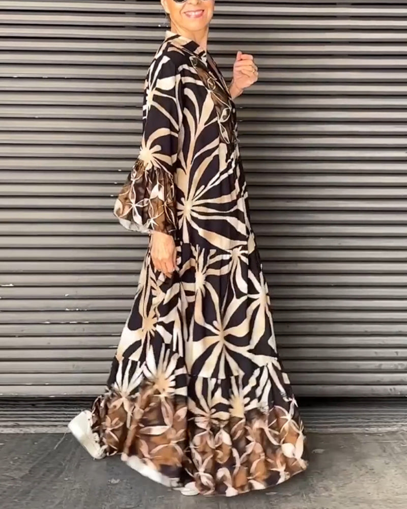 Losse jurk met print - Minette