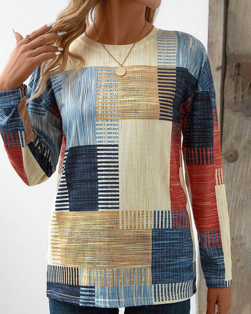 Stijlvol patchwork overhemd - Reva