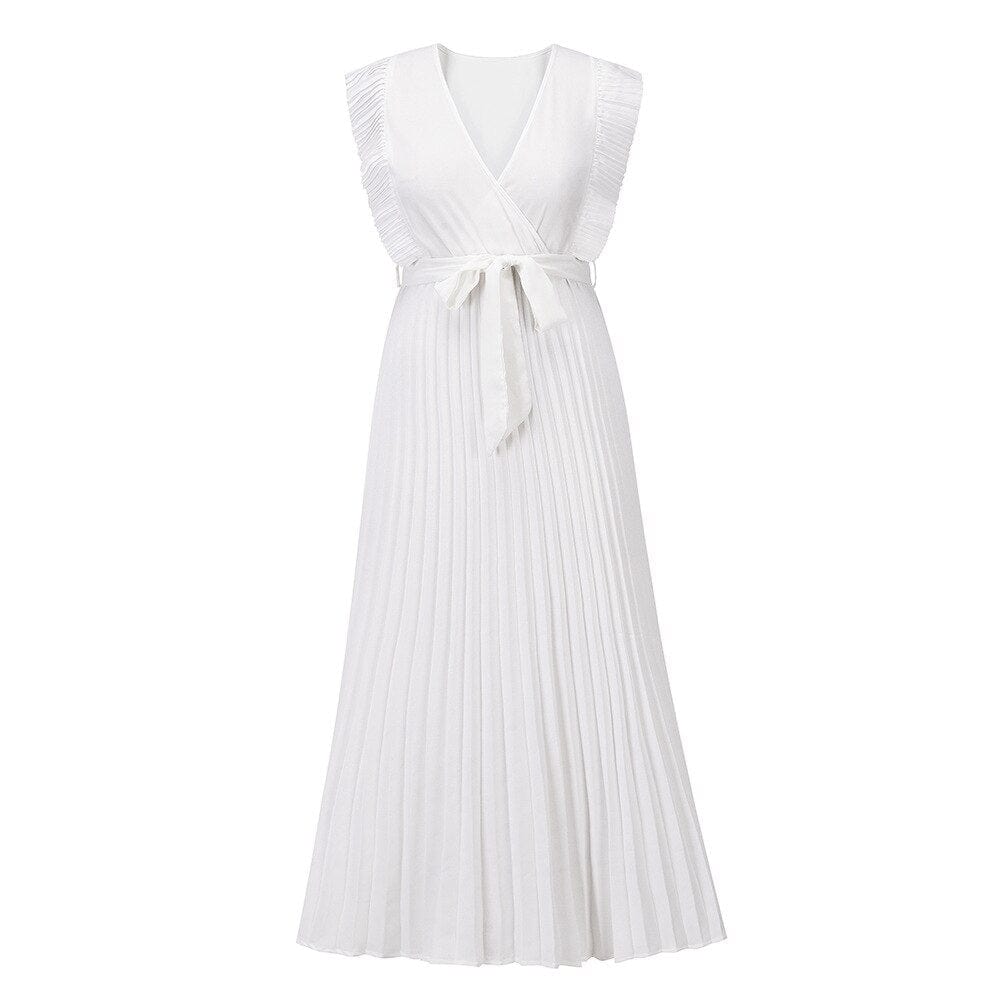 Witte bohemien bruidsjurk - Arely