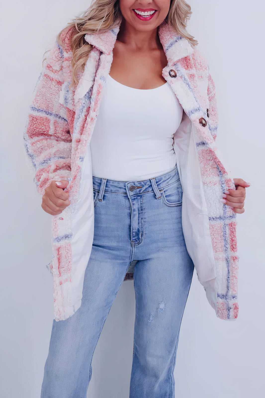 Wollen jas van fleece - Giovana