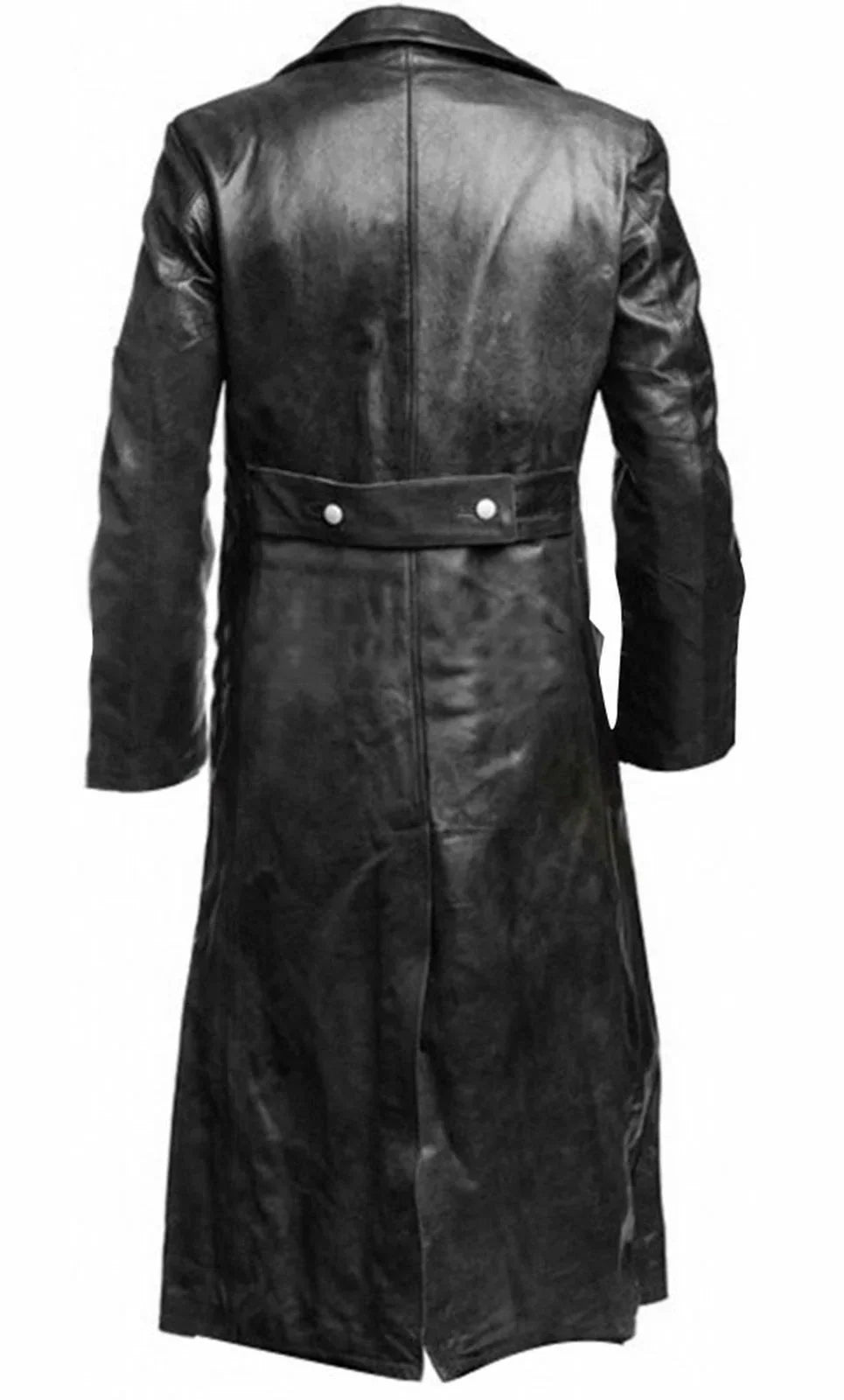 Klassieke leren trenchcoat voor heren - Jari