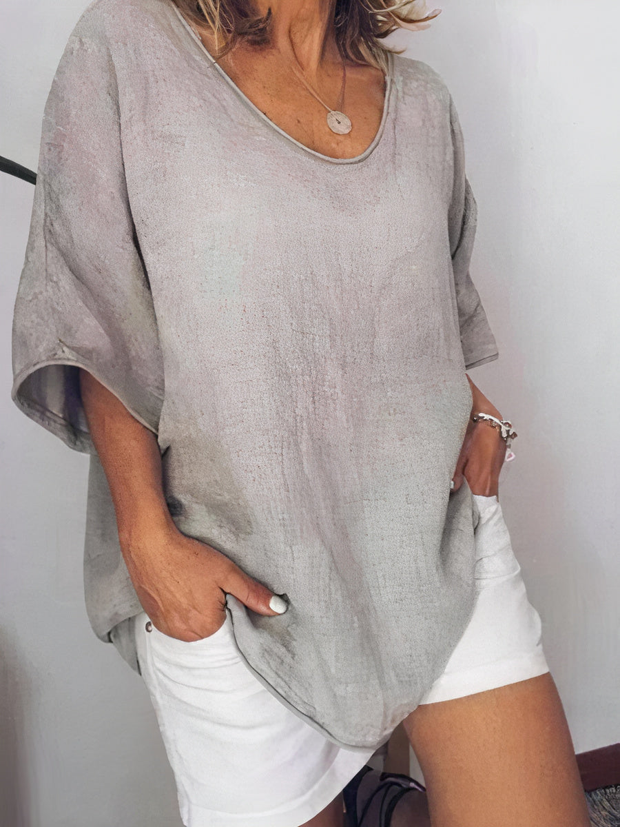 Oversized linnen T-shirt - Nuria