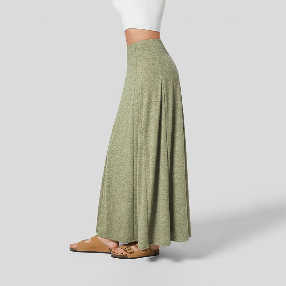 Olijfgroene Maxi Rok - Nevra
