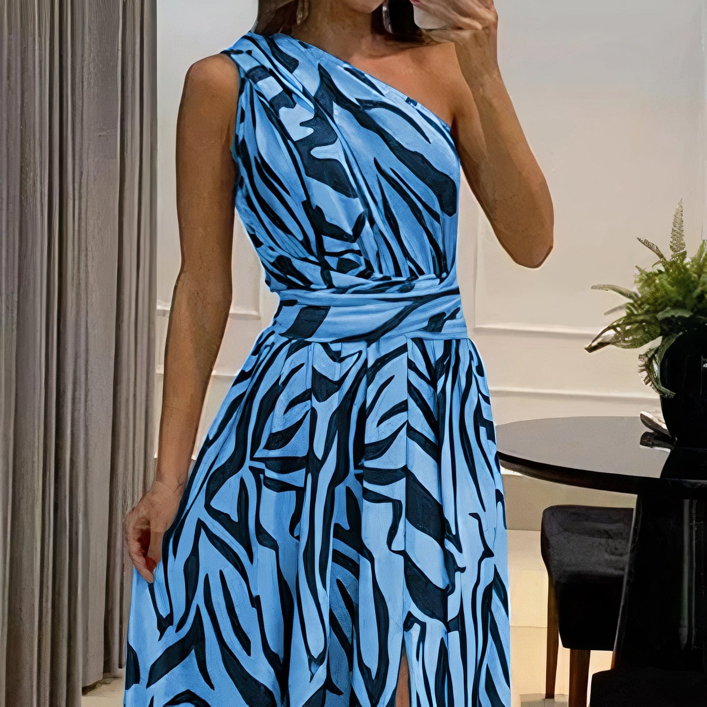 Modieuze jurk met print - Briony