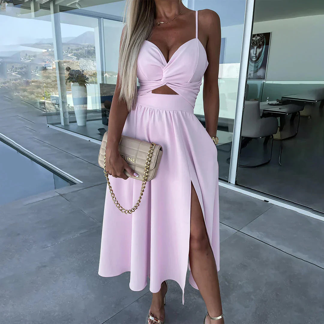 Elegante zomerjurk met split - Dottie