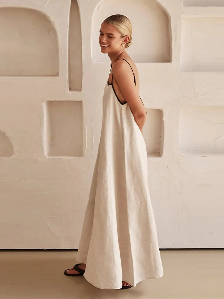 Linnen maxi jurk - Jovie