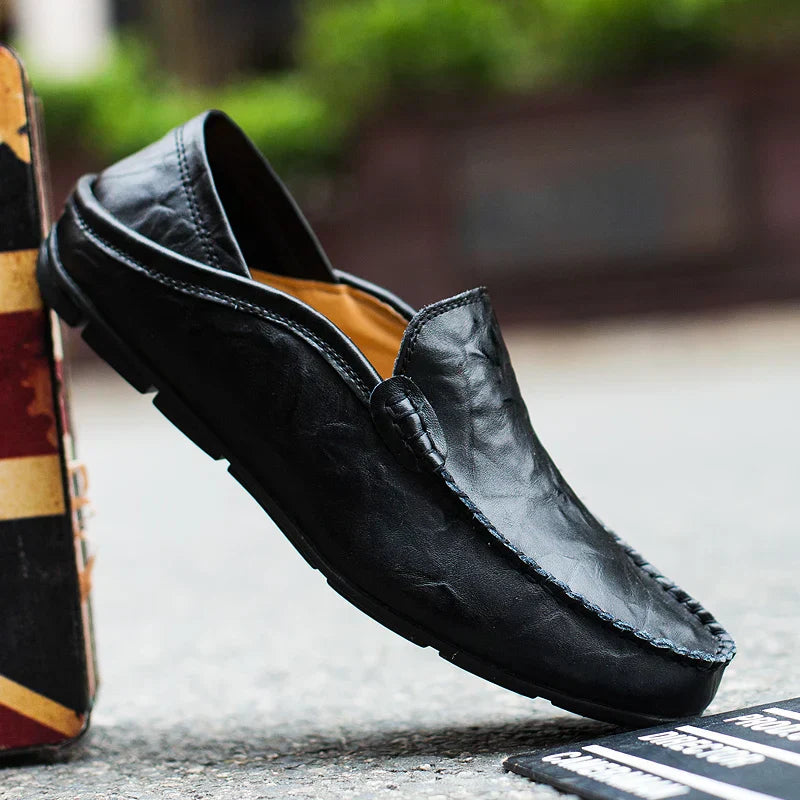 Orthopedische Italiaanse leren loafers - Lance