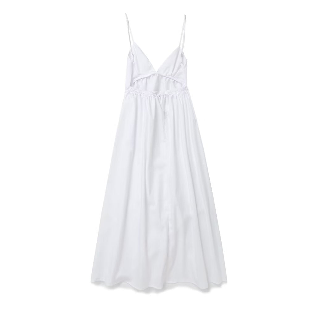 Elegante maxi-jurk met V-hals - Jirka
