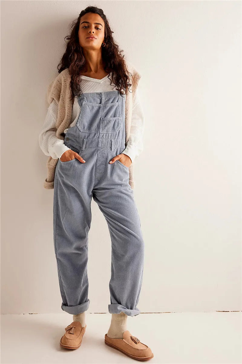 Vintage ribfluwelen jumpsuit - Kailey
