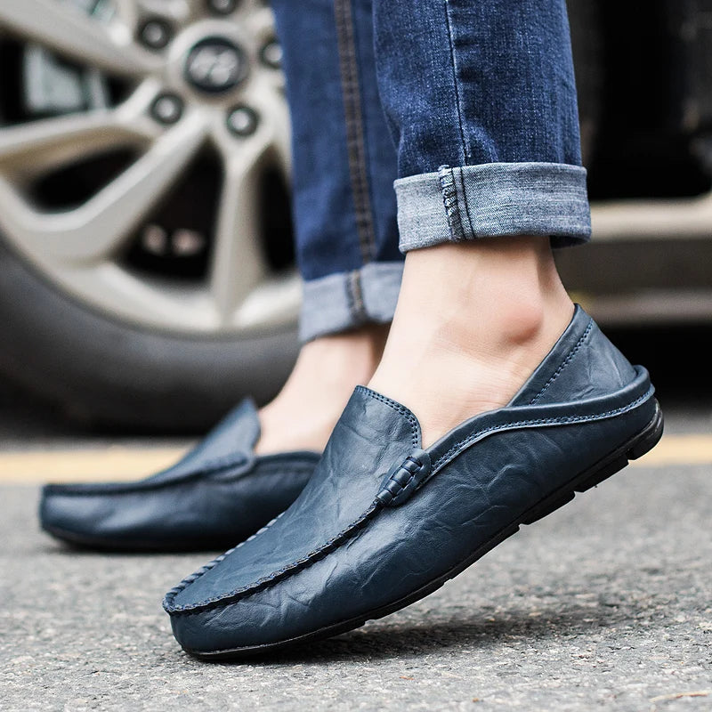 Orthopedische Italiaanse leren loafers - Lance