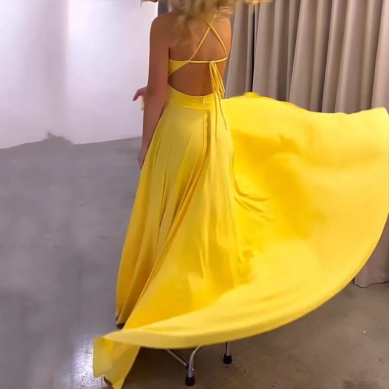 Maxi-jurk met hoge split - Shyla