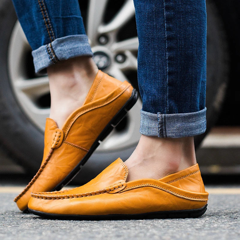 Orthopedische Italiaanse leren loafers - Lance