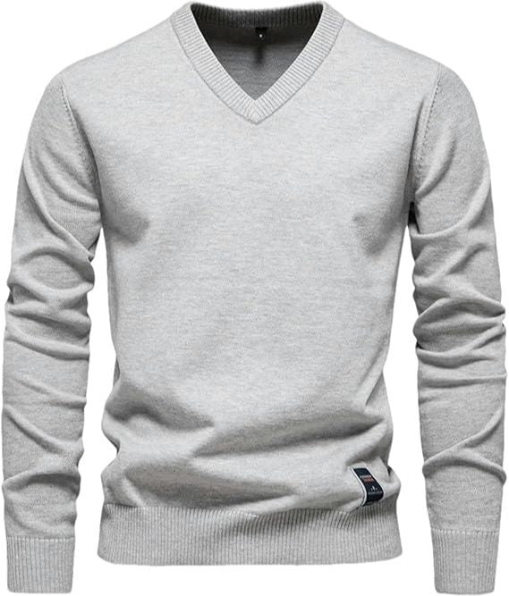 Slim fit trui met V-hals - Toph