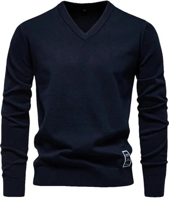 Slim fit trui met V-hals - Toph
