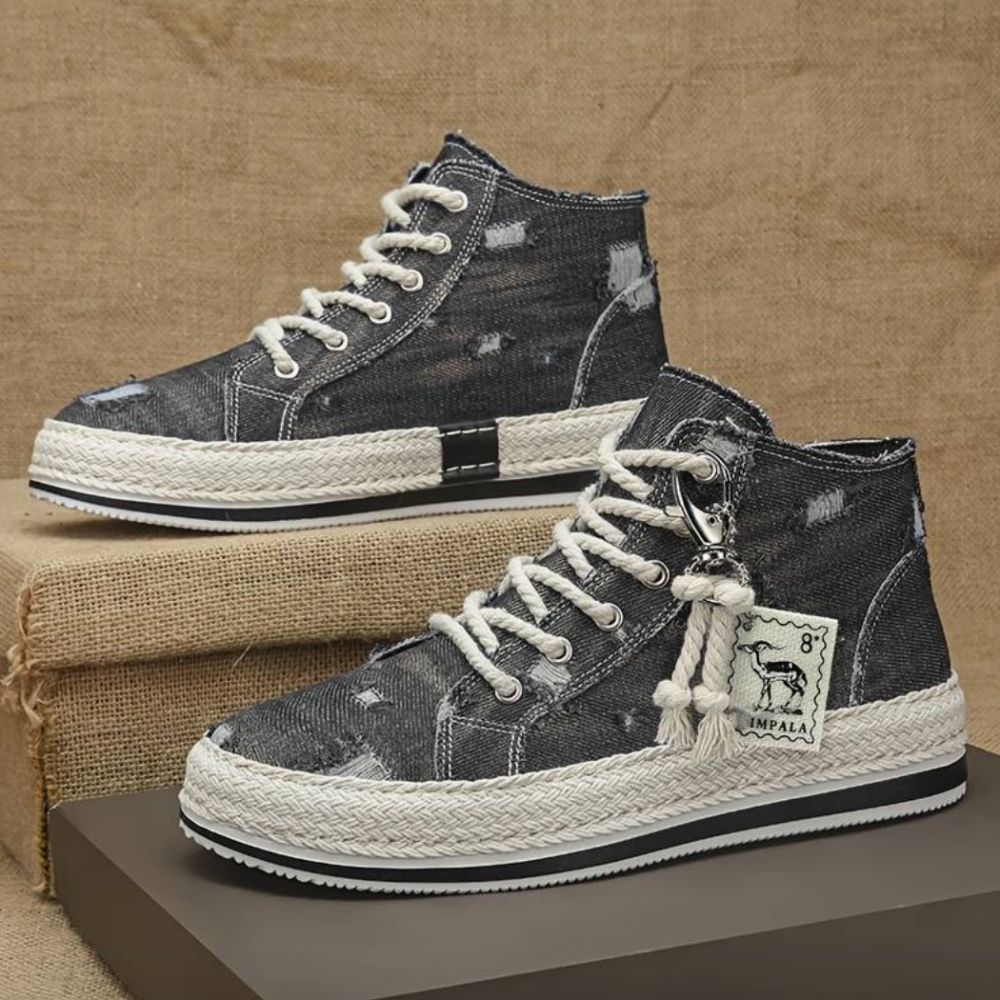 Hooggesneden denim skateschoenen - Tylan