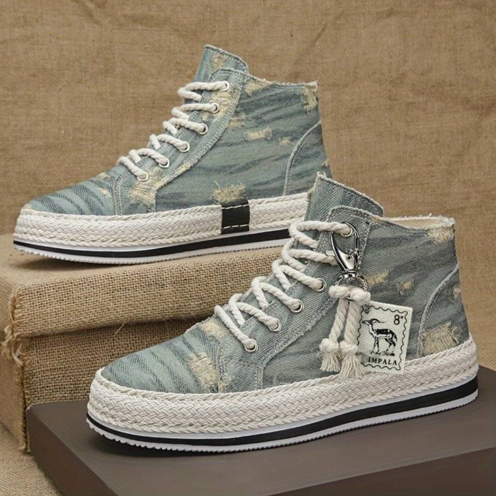 Hooggesneden denim skateschoenen - Tylan