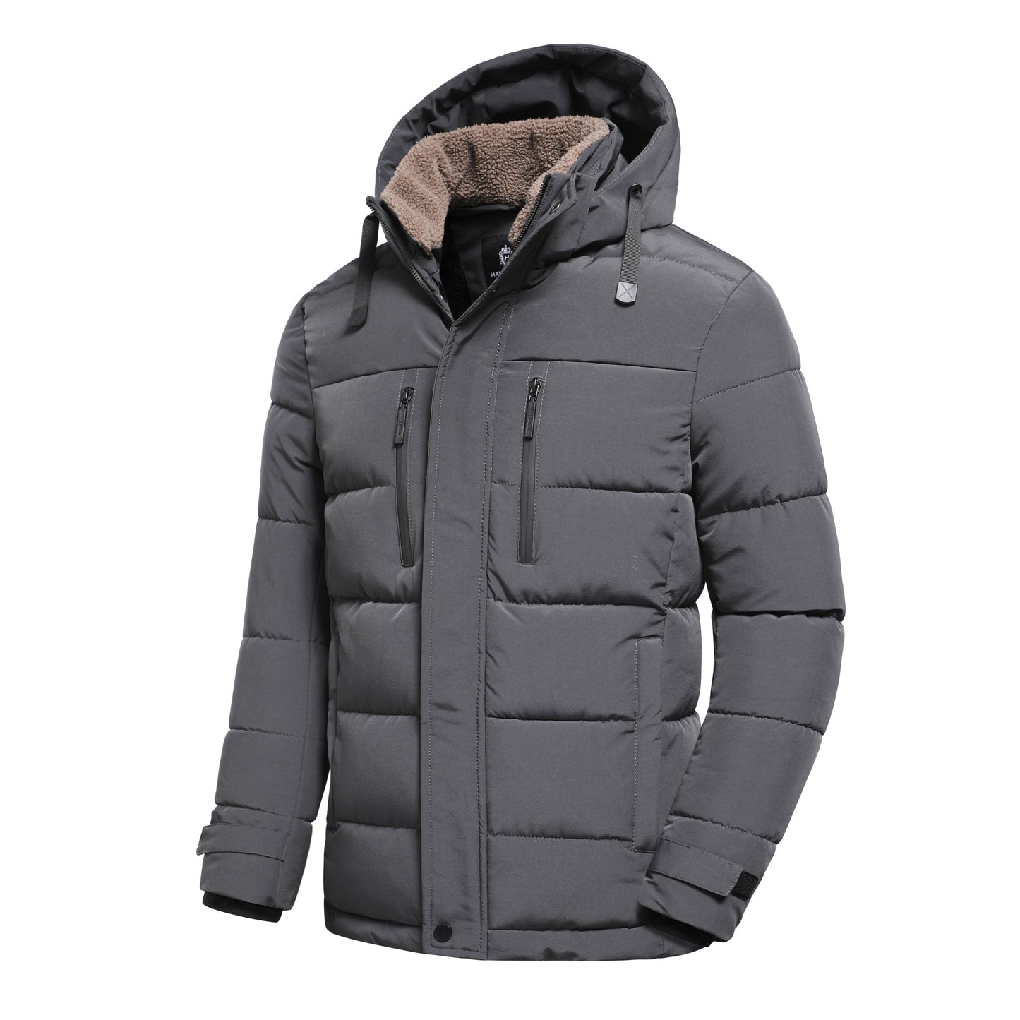 Warme, gewatteerde winterjas voor mannen, biedt comfort en bescherming tegen de kou