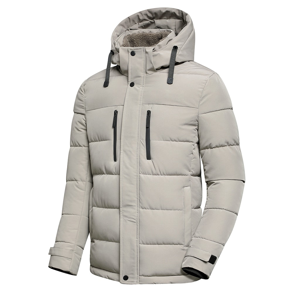 Warme, gewatteerde winterjas voor mannen, biedt comfort en bescherming tegen de kou