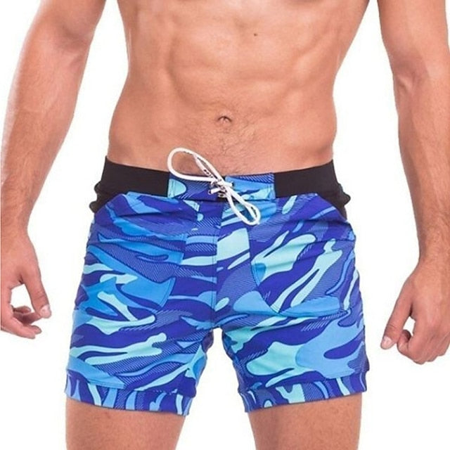 Stijlvolle camouflage boardshorts voor heren met sneldrogend materiaal