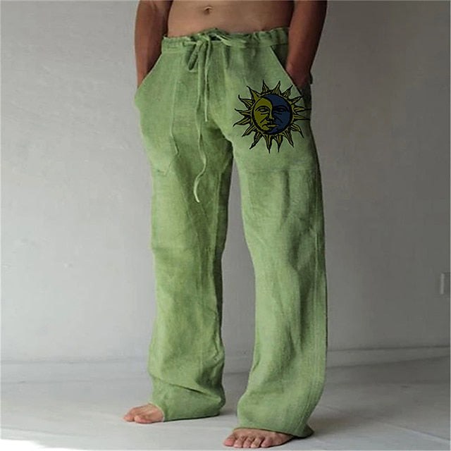 Casual linnen zomerbroek voor heren - lichtgewicht, ademend en perfect voor warme dagen