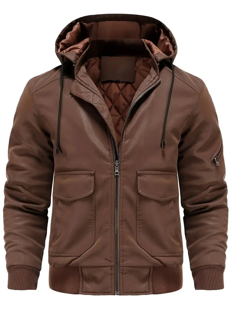 Casual winterjas voor heren met een relaxte stijl en warme voering