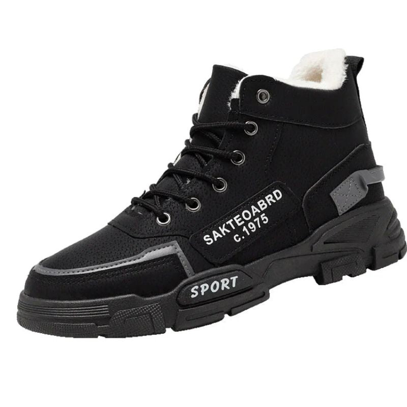 Casual winterlaarzen voor heren met een warme voering en antislipzool, ideaal voor koude winterdagen.
