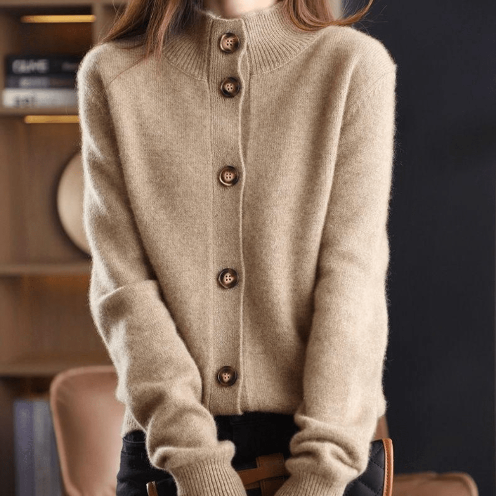 Chique damesvest met knoopsluiting van zacht materiaal, perfect voor veelzijdige outfits