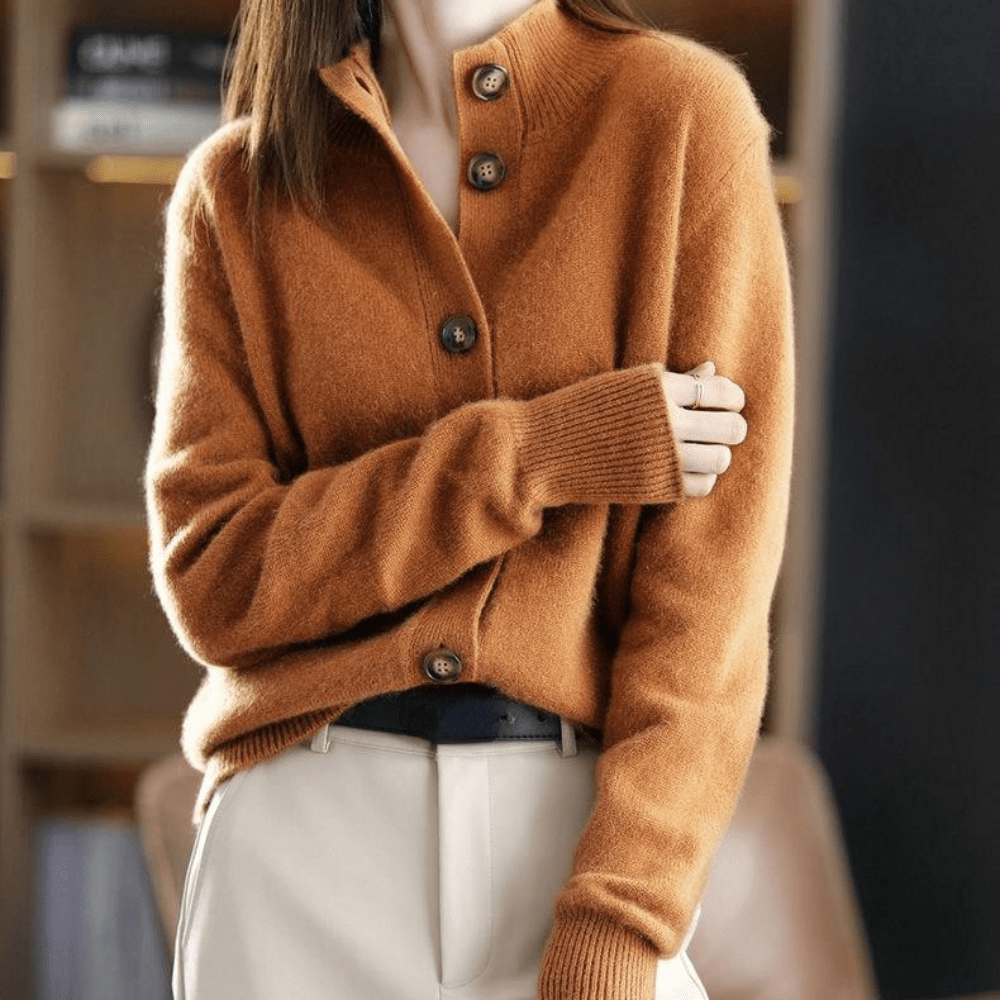Chique damesvest met knoopsluiting van zacht materiaal, perfect voor veelzijdige outfits