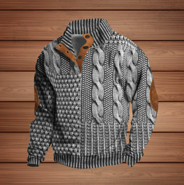 Comfortabele en warme wintertrui voor heren, ideaal voor koude dagen met een tijdloos design en aangenaam draagcomfort