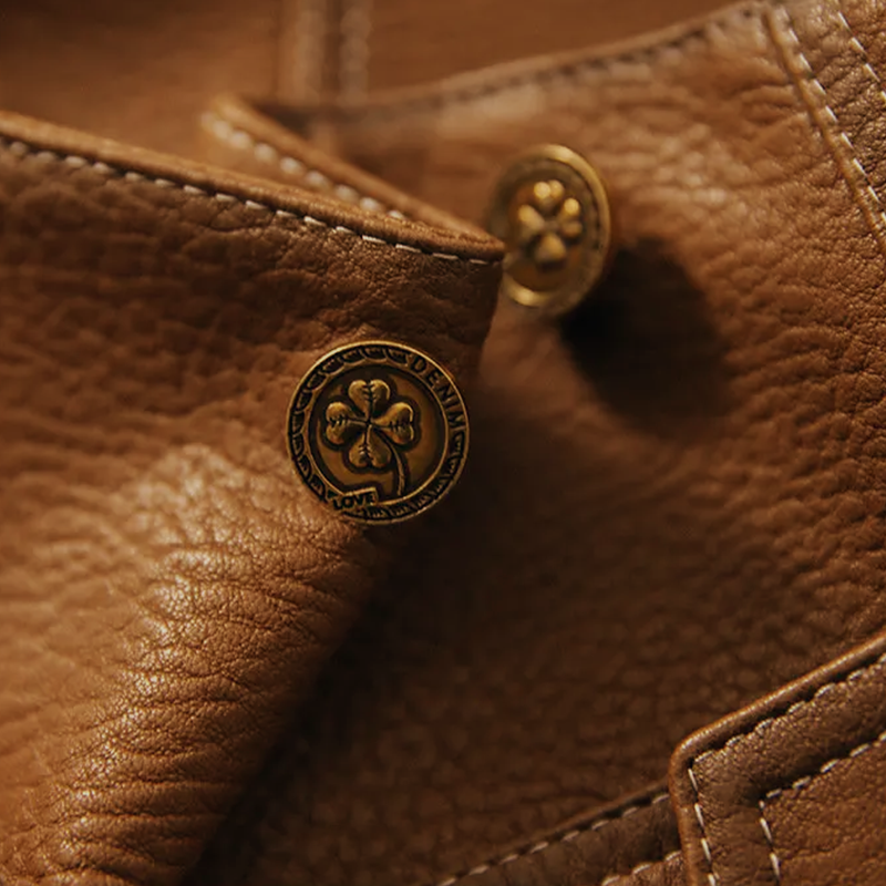 Leren damesjas voor herfst en winter, stijlvol en hoogwaardig leren jack voor dames.