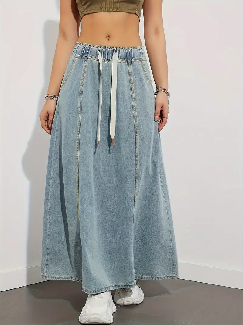 Hochtaillierter Denim-Sommer-Rock – stilvoll, leicht & perfekt für den Sommer