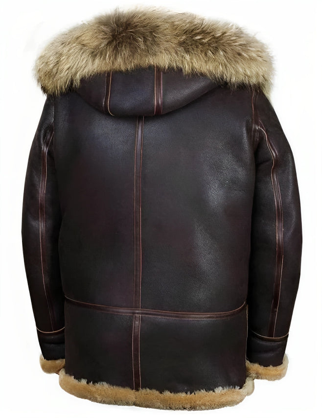 Winterjas in omgekeerd lam - Omer