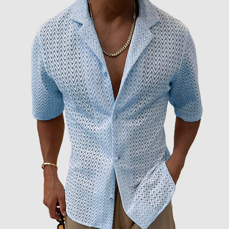 Elegant button-down herenoverhemd voor de zomer - licht, stijlvol en ademend