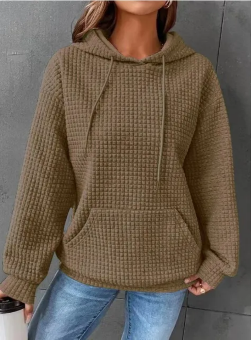 Elegante, casual hoodie voor dames, ideaal voor frisse dagen en ontspannen outfits.