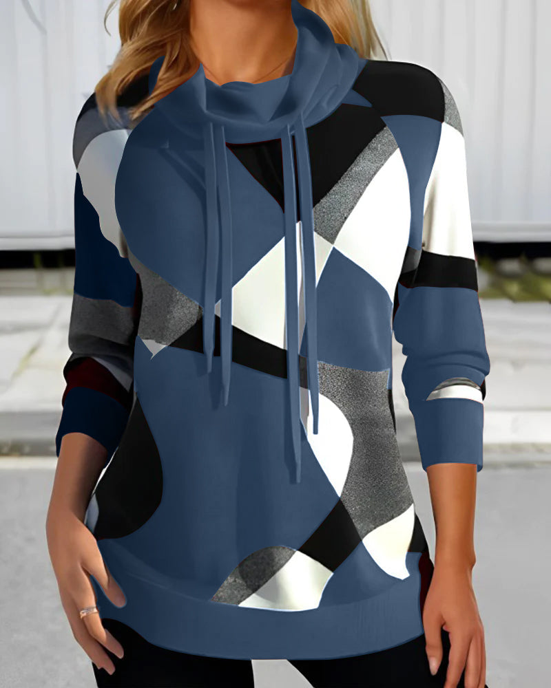 Elegante pullover met trekkoord voor dames, ideaal voor frisse dagen en stijlvolle casual looks.
