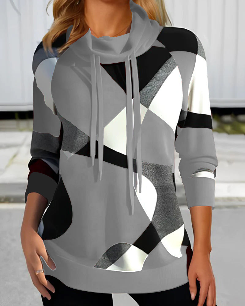 Elegante pullover met trekkoord voor dames, ideaal voor frisse dagen en stijlvolle casual looks.