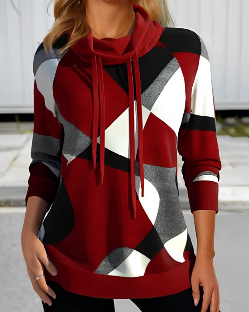 Elegante pullover met trekkoord voor dames, ideaal voor frisse dagen en stijlvolle casual looks.