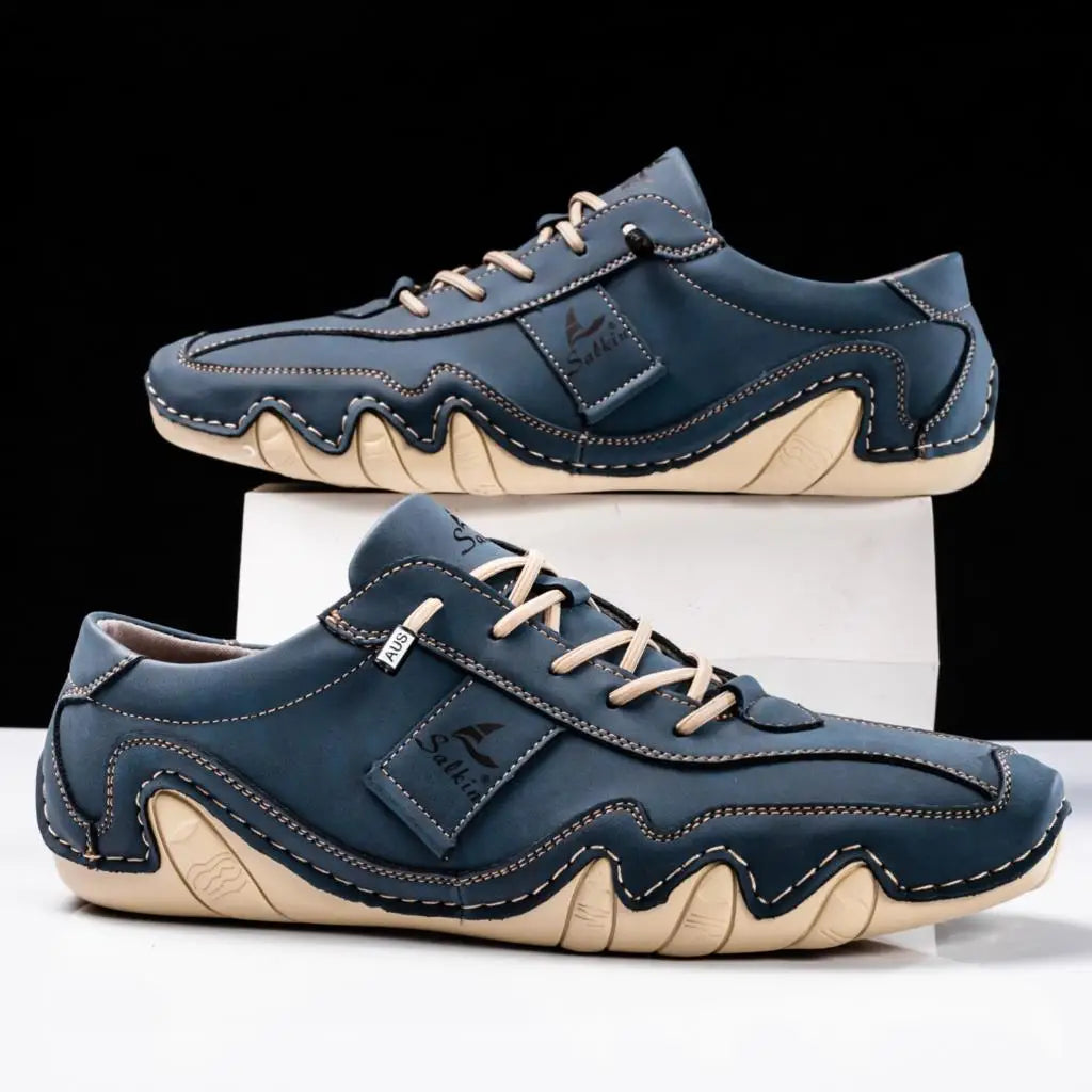 Elegante herenschoenen met ergonomisch ontwerp en antislipzool, ideaal voor herfst- en winterdagen.