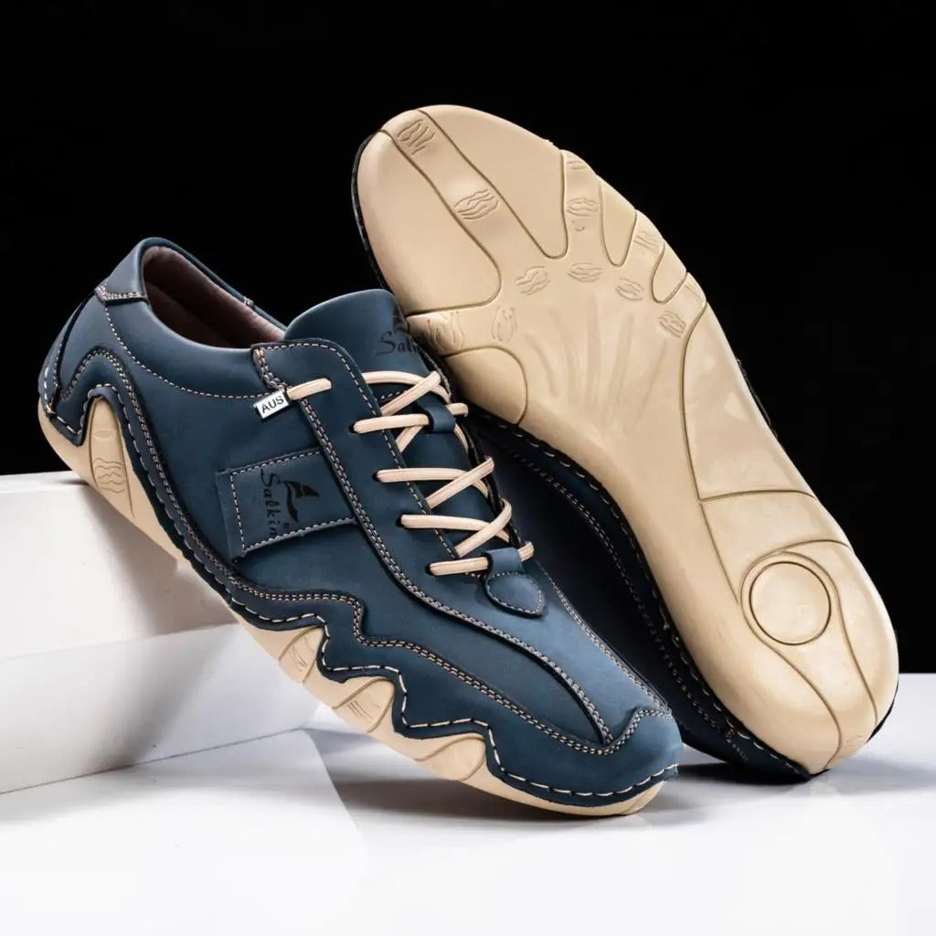 Elegante herenschoenen met ergonomisch ontwerp en antislipzool, ideaal voor herfst- en winterdagen.