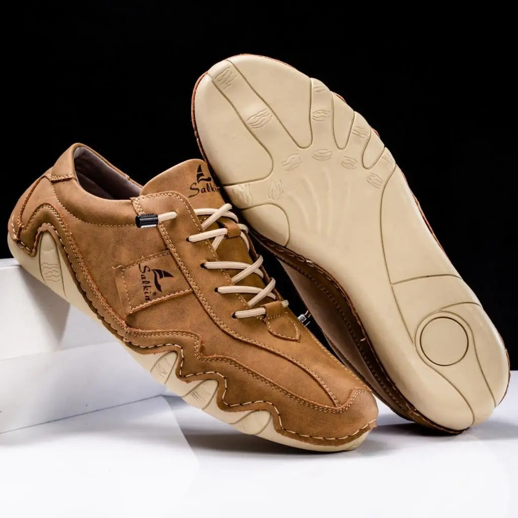 Elegante herenschoenen met ergonomisch ontwerp en antislipzool, ideaal voor herfst- en winterdagen.