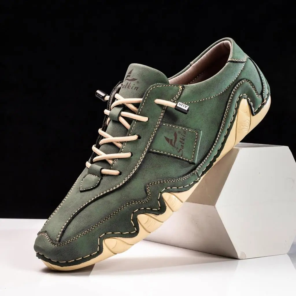 Elegante herenschoenen met ergonomisch ontwerp en antislipzool, ideaal voor herfst- en winterdagen.
