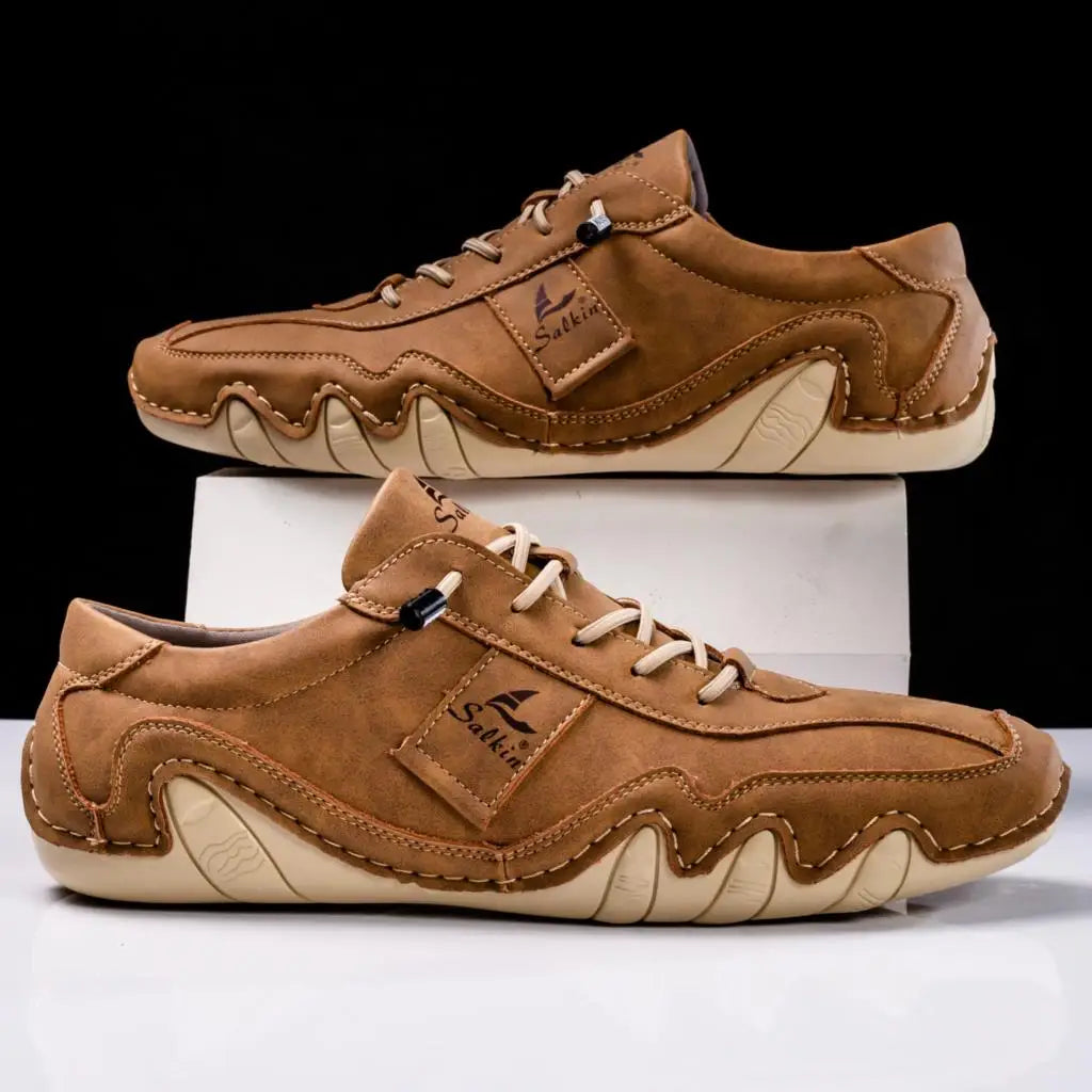 Elegante herenschoenen met ergonomisch ontwerp en antislipzool, ideaal voor herfst- en winterdagen.