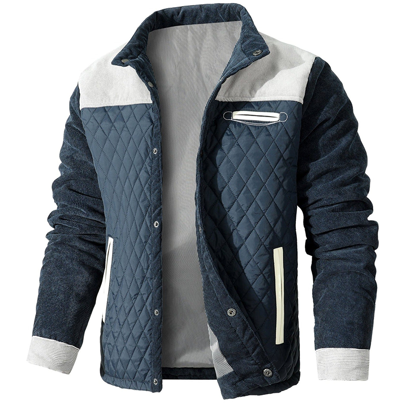 Elegante warme winterjas, biedt zowel stijl als comfort in de kou
