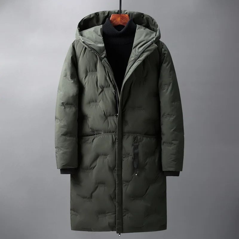 Elegante winterparka voor heren met een winddicht ontwerp voor stijlvolle buitenavonturen.