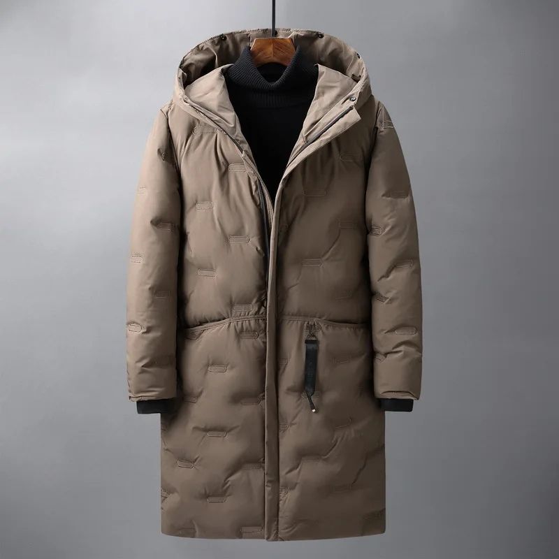 Elegante winterparka voor heren met een winddicht ontwerp voor stijlvolle buitenavonturen.