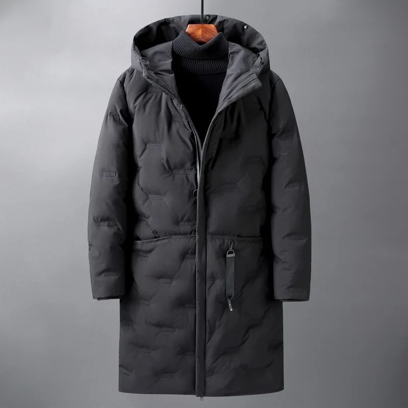 Elegante winterparka voor heren met een winddicht ontwerp voor stijlvolle buitenavonturen.