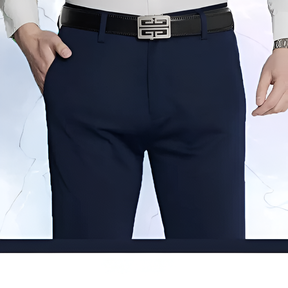 Elegante businessbroek voor heren met een slanke pasvorm en hoogwaardig materiaal