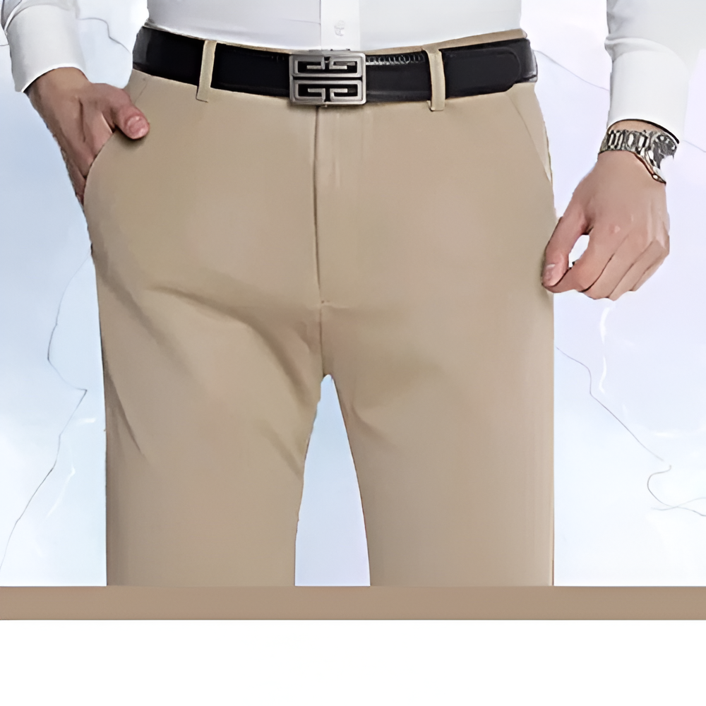 Elegante businessbroek voor heren met een slanke pasvorm en hoogwaardig materiaal