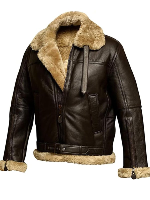 Heren fleece winterjas in vintage stijl, warm en comfortabel voor de winter.