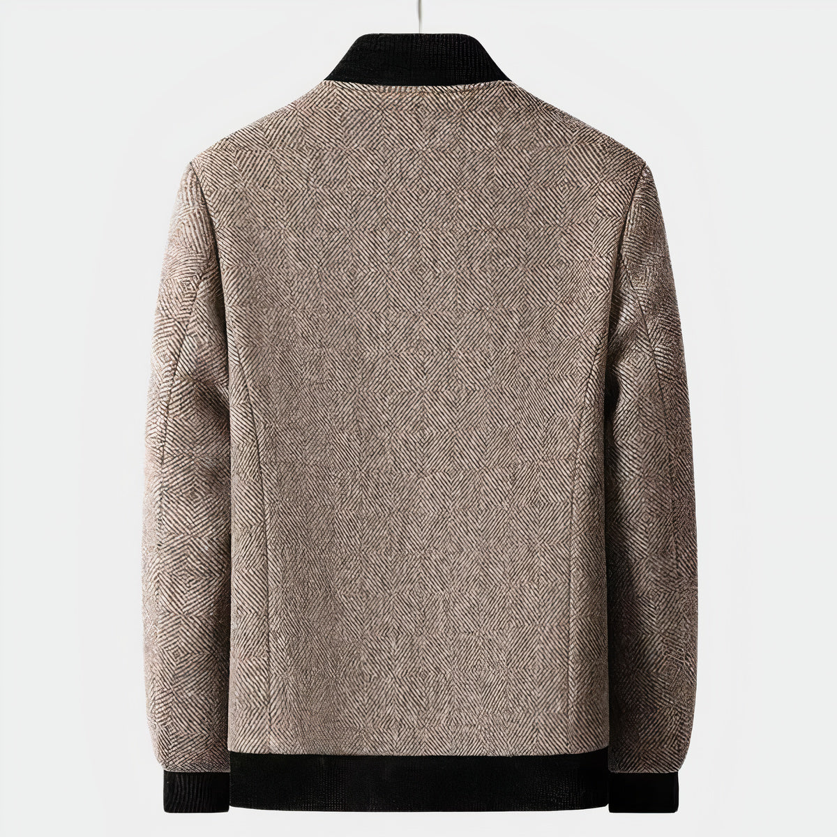 Elegant herenjas van wol, ideaal voor herfst- en winterdagen